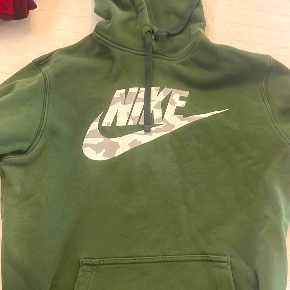 green Nike hoodie